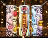 New! Designs 20 Oz Tumblers 3D Teacher 909