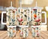 New! Designs 40 Oz Tumblers Flowers 0011