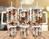 New! Designs 40 Oz Tumblers Flowers 0011