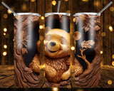 New! Designs 20 Oz Tumblers 3D wood carved-Winnie-Pooh- 943