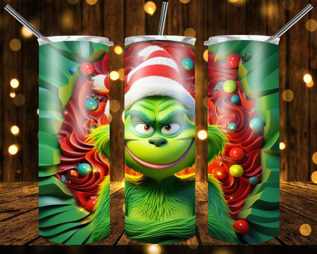 New! Designs 20 Oz Tumblers -Grinch-3D 941 – Web On Digital Products