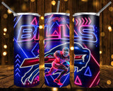 New! Designs 20 Oz Tumblers Football Neon 946