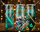 New! Designs 20 Oz Tumblers Football Neon 946