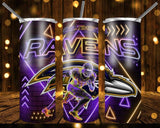 New! Designs 20 Oz Tumblers Football Neon 946