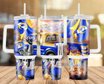 New! Designs 40 Oz Tumbler Football 0010