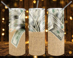 New! Designs 20 Oz Tumblers Money 1016