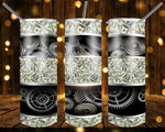 New! Designs 20 Oz Tumblers Money 1016