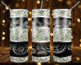 New! Designs 20 Oz Tumblers Money 1016