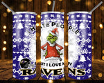 New! Designs 20 Oz Tumblers Football-Grinch-Hate 1018