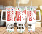 New! Designs 40 Oz Tumbler Football 011