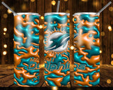 New! Designs 20 Oz Tumblers Football 3D-1069