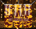 New! Designs 20 Oz Tumbler Football Camouflage 1090