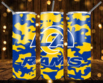 New! Designs 20 Oz Tumbler Football Camouflage 1090