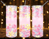 New! Designs 20 Oz Tumbler Flowers in pastel colors 1092