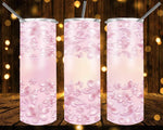 New! Designs 20 Oz Tumbler Flowers in pastel colors 1092