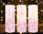 New! Designs 20 Oz Tumbler Flowers in pastel colors 1092