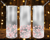 New! Designs 20 Oz Tumbler Flowers in pastel colors 1092