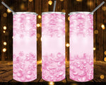 New! Designs 20 Oz Tumbler Flowers in pastel colors 1092