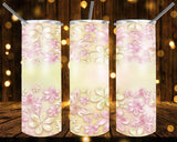 New! Designs 20 Oz Tumbler Flowers in pastel colors 1092