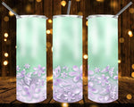 New! Designs 20 Oz Tumbler Flowers in pastel colors 1092