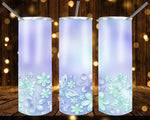 New! Designs 20 Oz Tumbler Flowers in pastel colors 1092