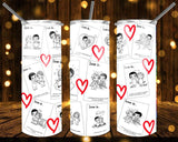 New! Designs 20 Oz Tumbler Valentine's Day 1096