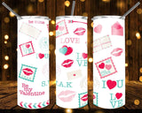 New! Designs 20 Oz Tumbler Valentine's Day 1096