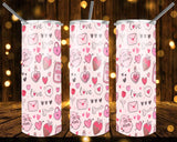 New! Designs 20 Oz Tumbler Valentine's Day 1096