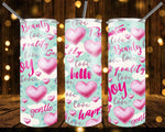 New! Designs 20 Oz Tumbler Valentine's Day 1096