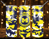 New! Designs 20 Oz Tumbler College Camouflage -1095