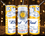 New! Designs 20 Oz Tumblers Baseball-Best-Dad-Beer 979