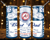 New! Designs 20 Oz Tumblers Baseball-Best-Dad-Beer 979