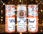 New! Designs 20 Oz Tumblers Baseball-Best-Dad-Beer 979