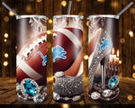 New! Designs 20 Oz Tumbler Football luxurious 1112