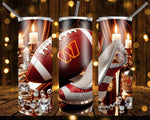 New! Designs 20 Oz Tumbler Football luxurious 1112