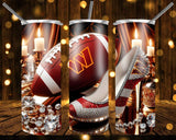 New! Designs 20 Oz Tumbler Football luxurious 1112