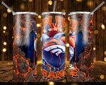 New! Designs 20 Oz Tumbler Football I Bleed 02- 1113