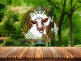 New! Designs Wind Spinners Cow Funny 015