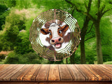 New! Designs Wind Spinners Cow Funny 015