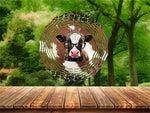 New! Designs Wind Spinners Cow Funny 015