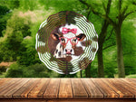 New! Designs Wind Spinners Cow Funny 015