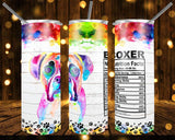 New! Designs 20 Oz Tumblers Dogs Nutrition Facts-1066