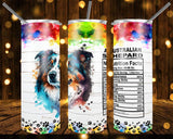 New! Designs 20 Oz Tumblers Dogs Nutrition Facts-1066