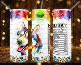 New! Designs 20 Oz Tumblers Dogs Nutrition Facts-1066