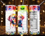 New! Designs 20 Oz Tumblers Dogs Nutrition Facts-1066