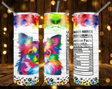 New! Designs 20 Oz Tumblers Dogs Nutrition Facts-1066