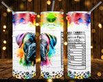 New! Designs 20 Oz Tumblers Dogs Nutrition Facts-1066