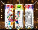 New! Designs 20 Oz Tumblers Dogs Nutrition Facts-1066