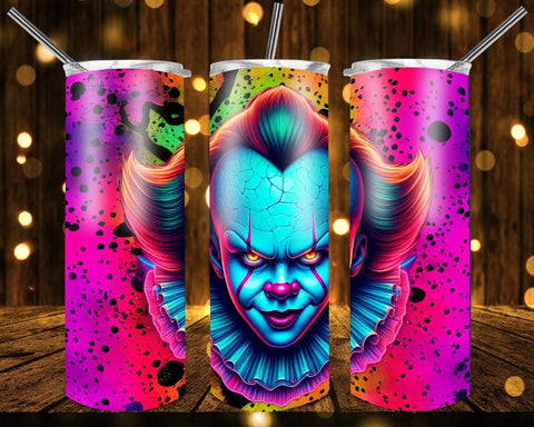 Designs 20 Oz Tumbler Halloween Neon 1301