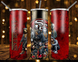 Designs 20 Oz Tumblers Football Horror 1320